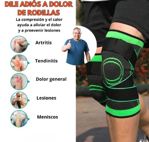 Rodilleras de Compresión Ajustable 2x1® ¡Alivio Real en Cada Paso!