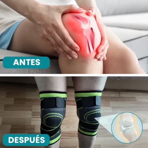 Rodilleras de Compresión Ajustable 2x1® ¡Alivio Real en Cada Paso!