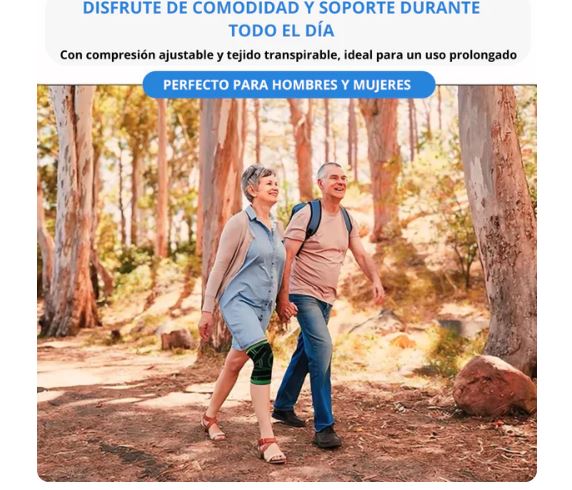 Rodilleras de Compresión Ajustable 2x1® ¡Alivio Real en Cada Paso!