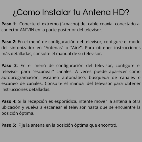 ANTENA DIGITAL HD AEROTV®